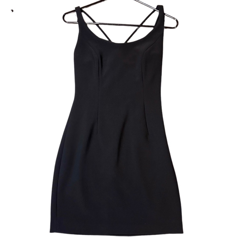 Marciano Los Angeles Black Mini Dress Sleeveless Party Cocktail XS Hidden Zipper
